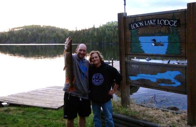 Fishing at Loon Lake Lodge.