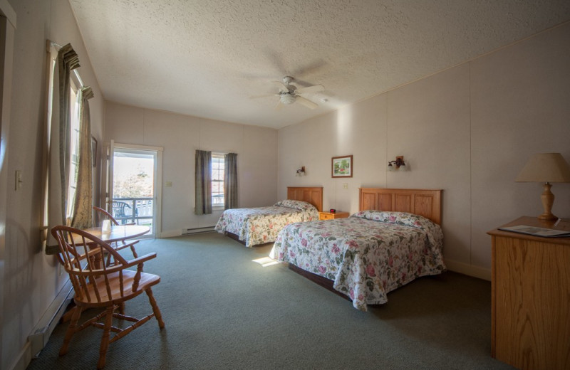 Guest room at Capon Springs & Farms.