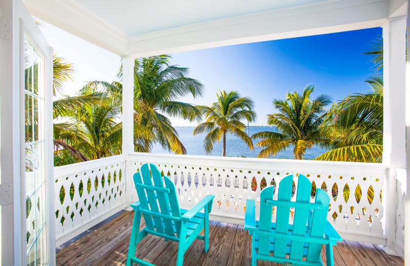 Porch view at Parrot Key Resort.