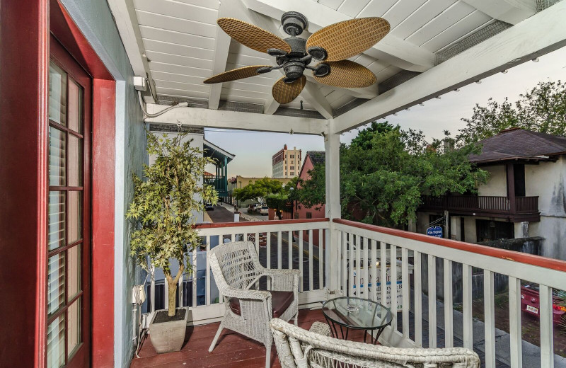 Guest balcony at Casablanca Inn.