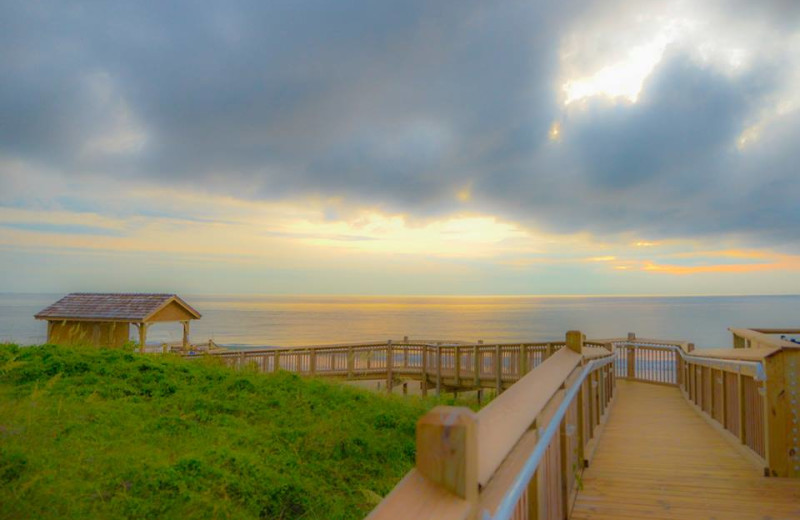 Boardwalk at Ramada Plaza Nags Head Oceanfront.