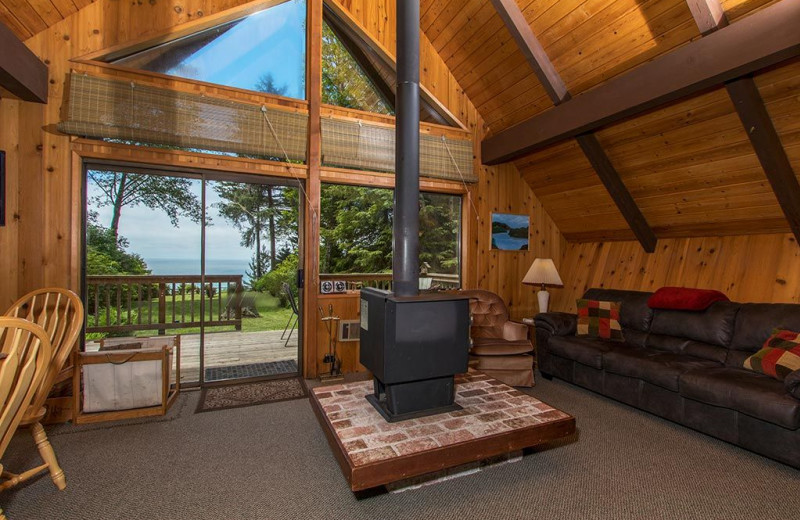 Rental living room at Trinidad Retreats.