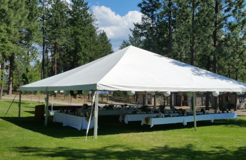 Wedding tent at Powers Creek Retreat.