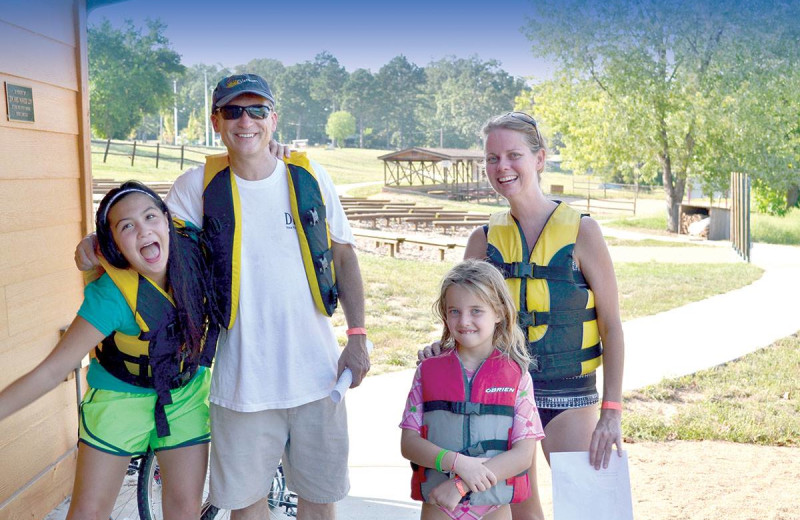 Family at YMCA Trout Lodge & Camp Lakewood.