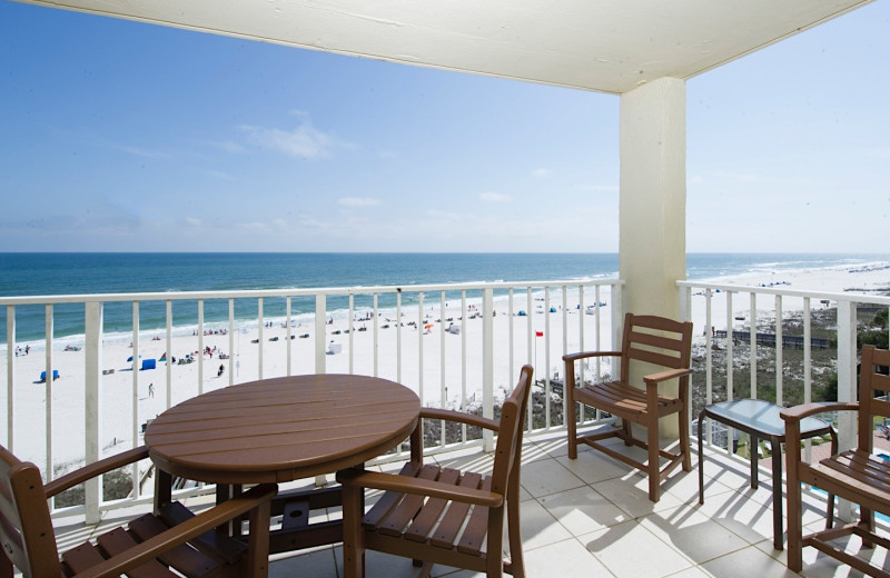 Rental balcony at Coastal Properties.