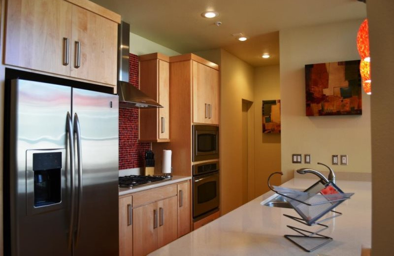 Vacation rental kitchen at Brian Head Vacation Rentals.