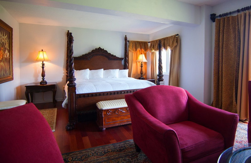 Guest room at La Tourelle Hotel & Spa.