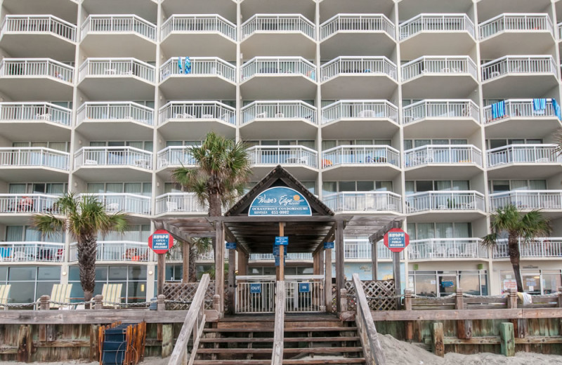 Exterior view of Water's Edge Resort.