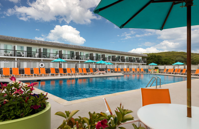 Outdoor pool at Harbor Hotel Provincetown.