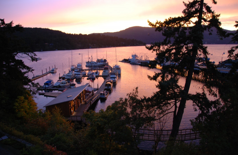 Beautiful Sunset at Brentwood Bay Lodge 