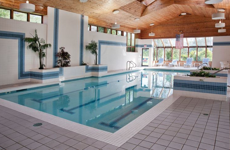 Indoor pool at Golden Eagle Resort.