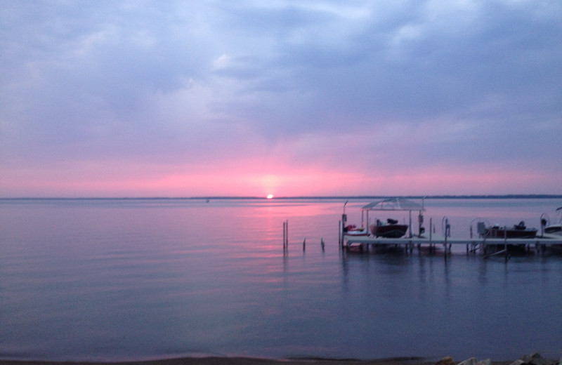 Lake view at Otter Tail Beach Resort.