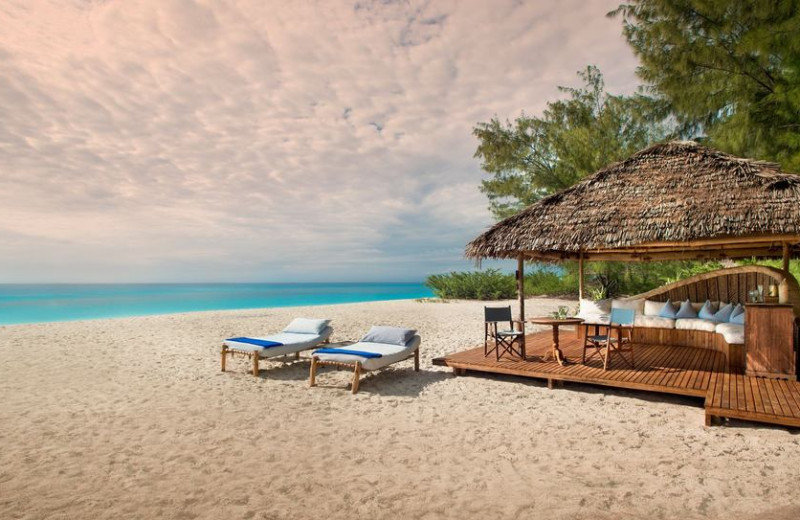 The beach at Mnemba Island Lodge.