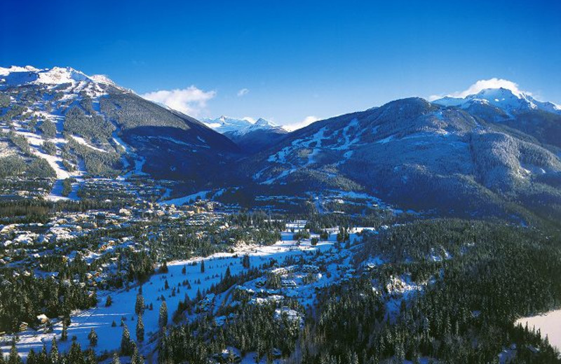 Mountain view at Carleton Lodge.