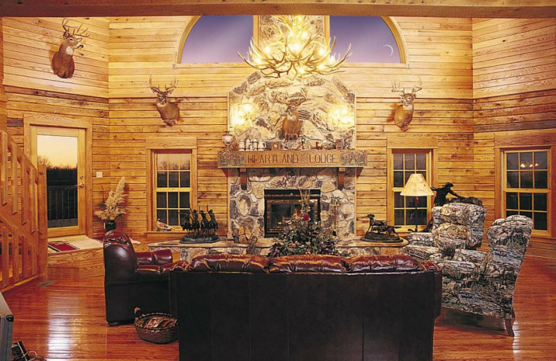 Lounge at Harpole's Heartland Lodge.