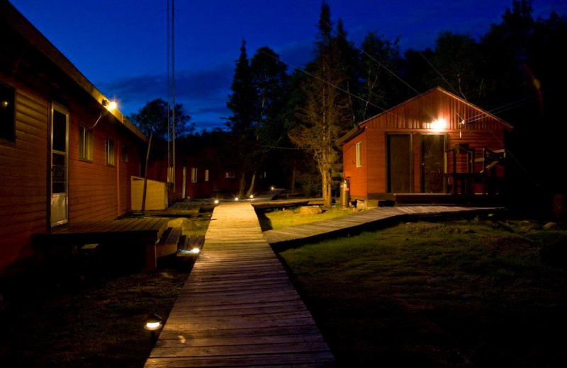 Cabins at Uchi Lake Lodge.