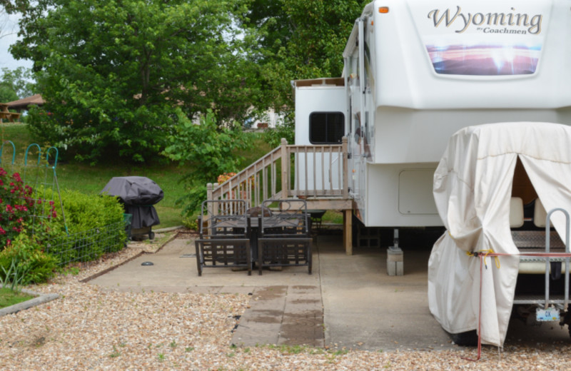 RV camp at Mark Twain Landing.