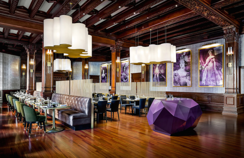 Dining room at The Fairmont Empress.