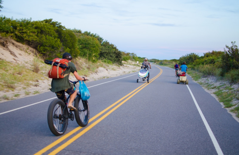 Biking at Sanctuary Vacation Rentals at Sandbridge.