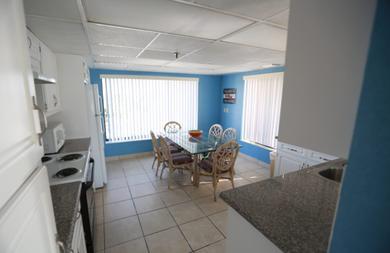 Guest room at Shoreline Island Resort.