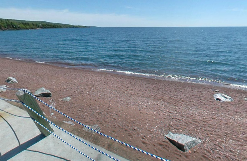 The beach at The Shoreline Inn.