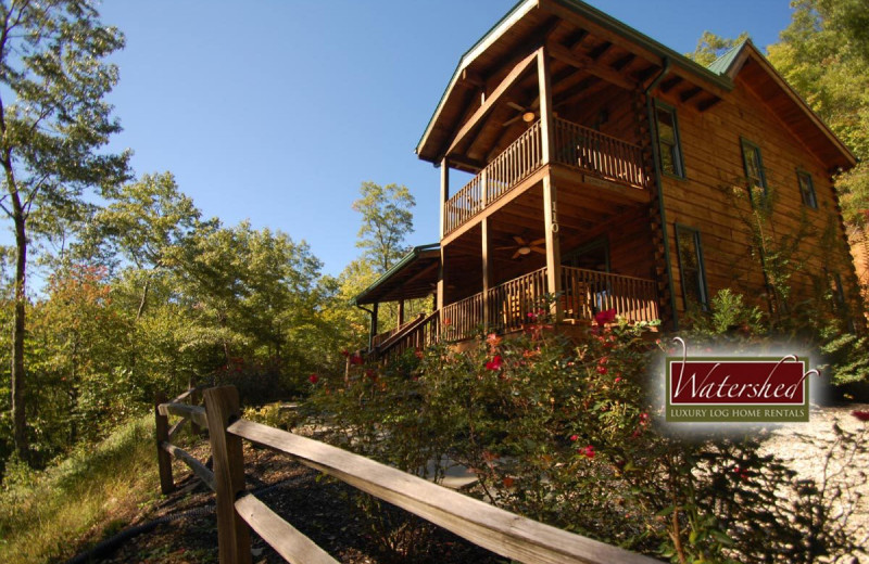 Cabin exterior at Watershed Cabins.