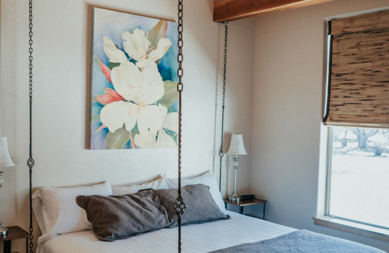 Guest bedroom at Stone Canyon Inn.