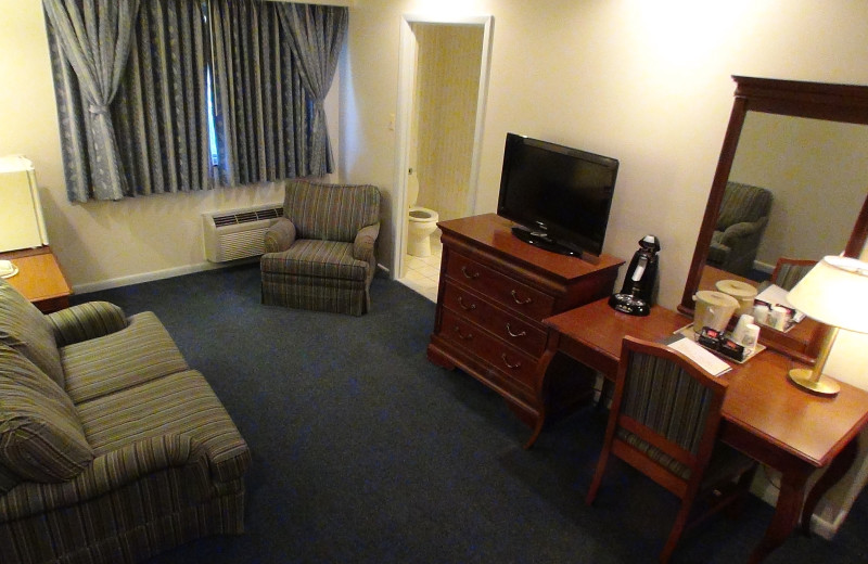Guest living room at Villa Roma Resort.