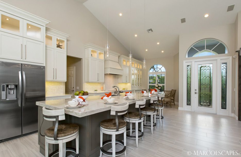 Rental kitchen at Marco Escapes.