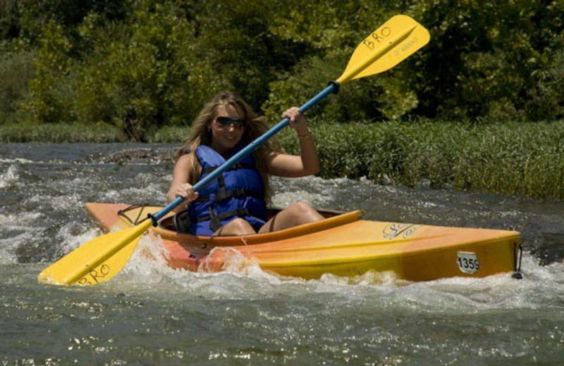 Kayaking at Buffalo River Outfitters.