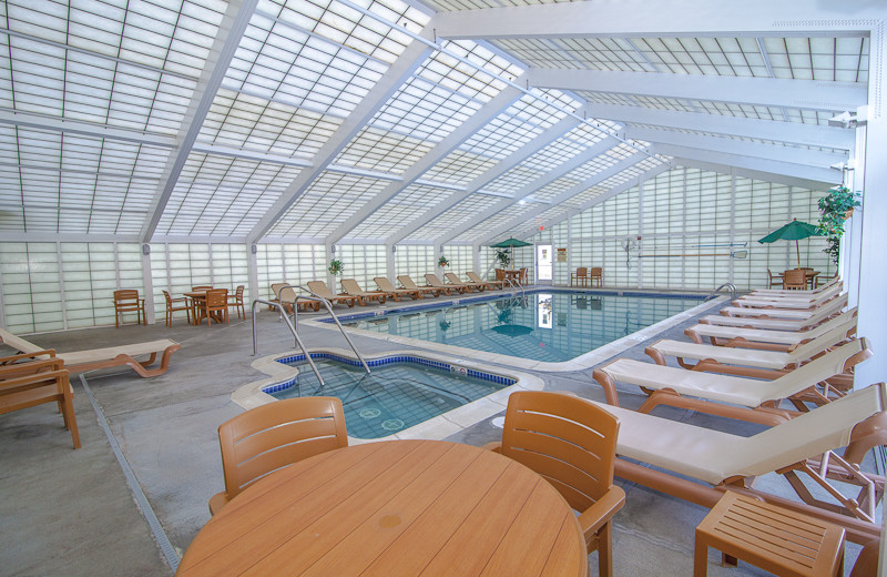 Indoor pool at Rivergreen Resort.