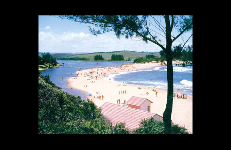 The beach at Zinkwazi Holiday Resort.