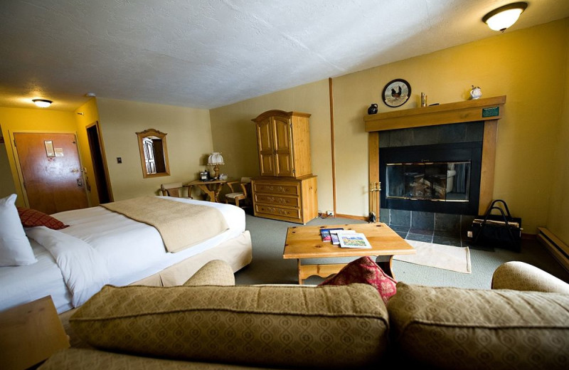 Guest room at Alpenhof Lodge.