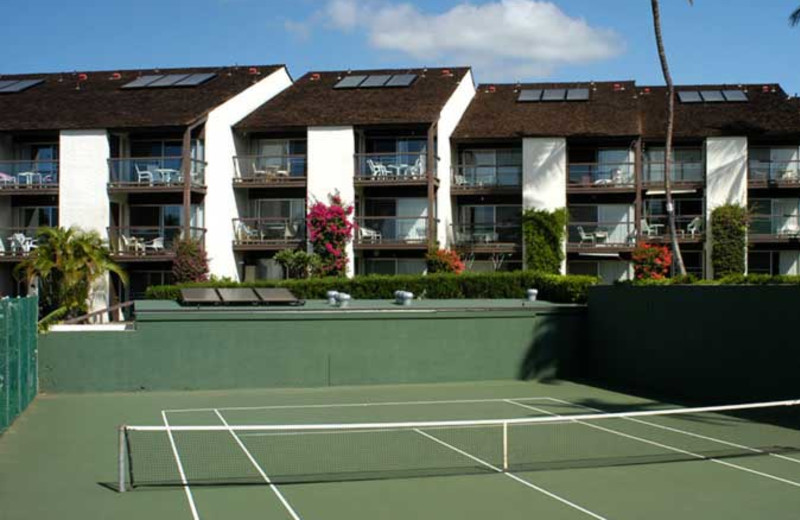 Tennis court at Hale Kamaole Condos.