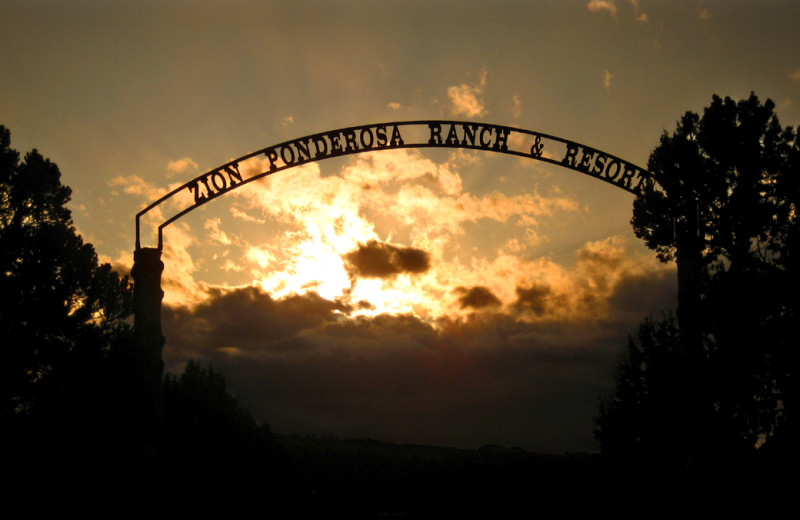 Zion Ponderosa Ranch sign.
