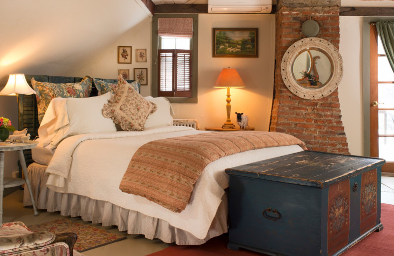 Guest room at Olde Rhinebeck Inn.