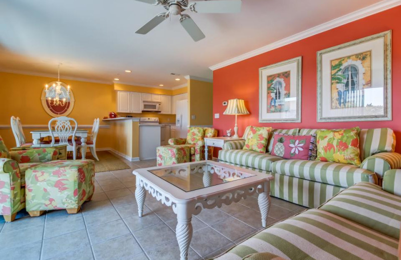 Rental living room at Vacasa Ocean City.