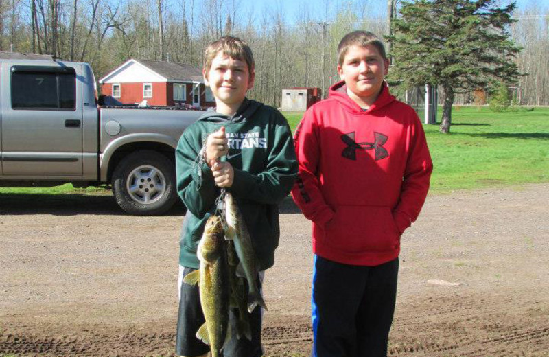 Family fishing at The West Shore Resort.