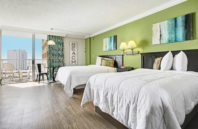 Guest room at Sands Ocean Club Resort.