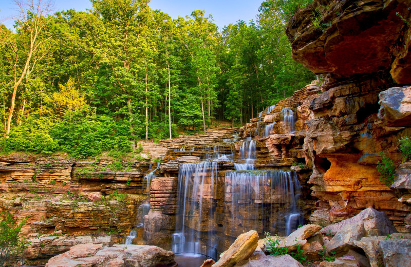 Waterfall at Big Cedar Lodge.