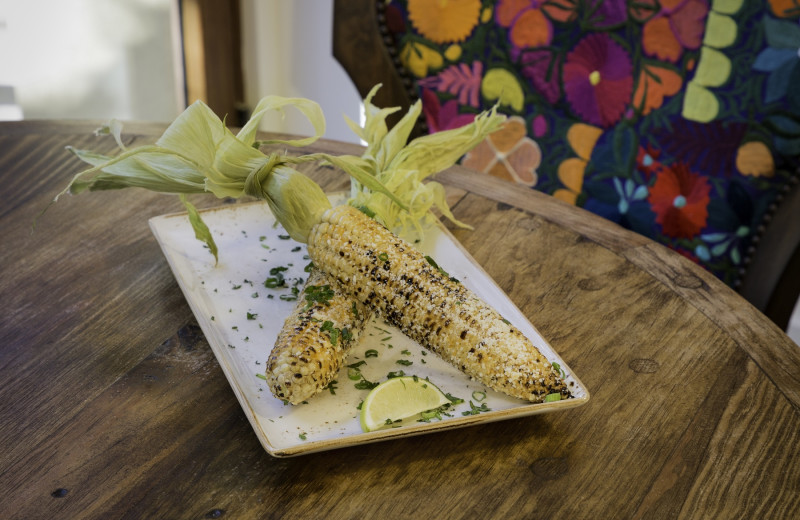 Authentic grilled elote.  A southwestern favorite.