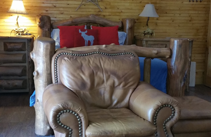 Guest room at The North Face Lodge.