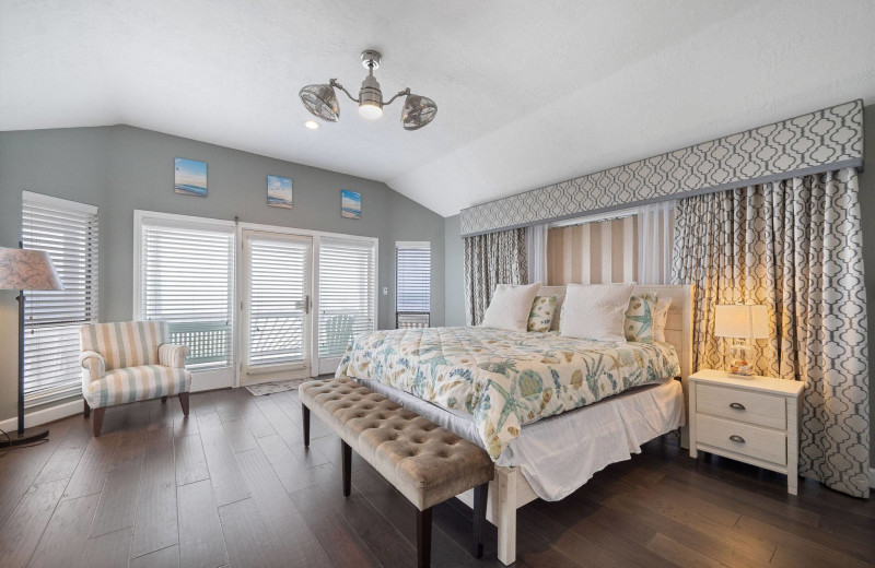 Rental bedroom at Gary Greene Vacation Rentals.