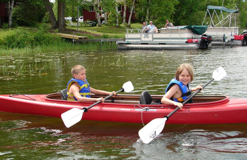 Kayaking at Cedar Point Resort.