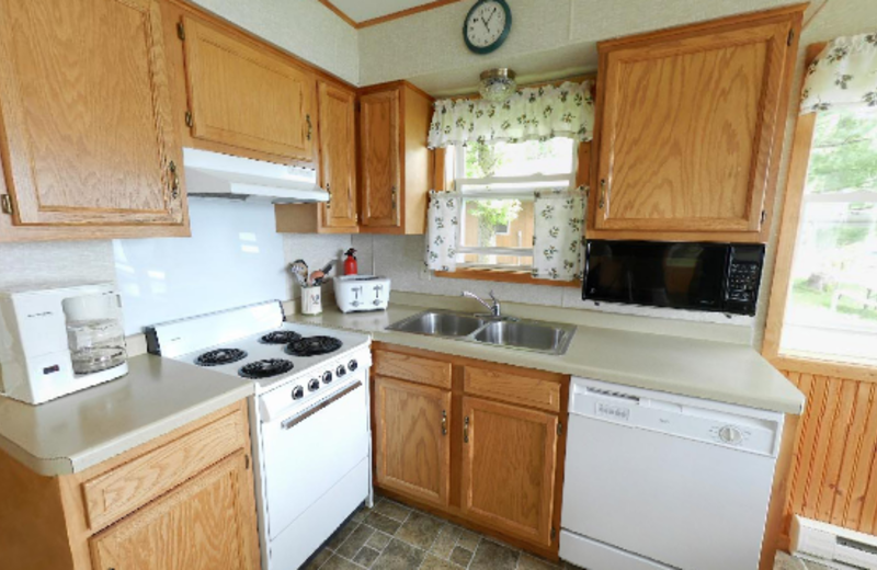 Cabin Kitchen at Janetski's Big Chetac Resort