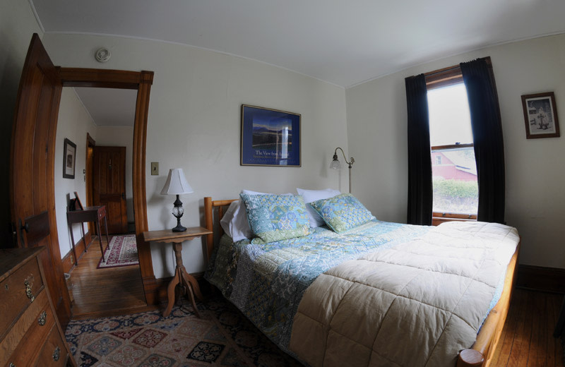 Guest room at Keene Valley Lodge.