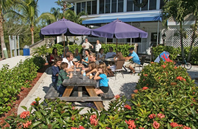 Family gathering at Palm Island Resort.