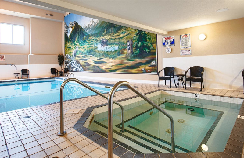 Indoor pool at Best Western Plus Prestige Inn Radium Hot Springs.