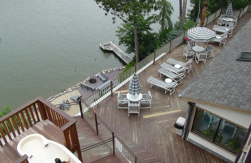 Patio view at Cliffside Resort.