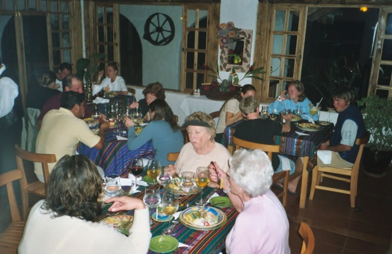 Dining at Hacienda Primavera Wilderness Ecolodge.